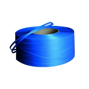 BLUE Polypropylene(PP) Strapping for Fully Automated Strapping Machine - 12mm x 0.65mm x 3,000m - 200mm Core