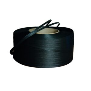 BLACK Polypropylene(PP) Strapping for Fully Automated Strapping Machine - 12mm x 0.8mm x 2,000m - 406mm Core