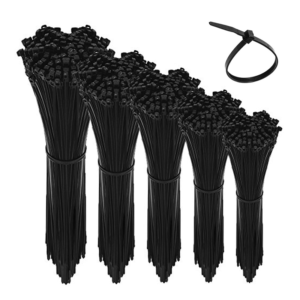 Black Cable Ties - 200mm x 4.8mm | Qty: 100 Units