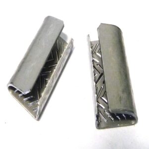 Dura-Grip HD Serrated Open Seals For Use With 16mm PET Strapping | Qty: 1,000 Seals