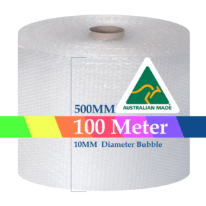 CLEAR 10mm Air Bubble Cushioning Wrap Roll - 500mm x 100m