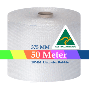 CLEAR 10mm Air Bubble Cushioning Wrap Roll - 375mm x 50m