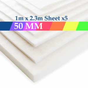 EPE Foam Block - 5 Sheets - 50mm x 1m x 2.3m