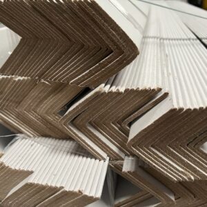 WHITE Cardboard Corner Pallet Edge Protectors (Angle Board) - 60mm x 60mm x 4mm x 2,000mm | Qty: 25 Units