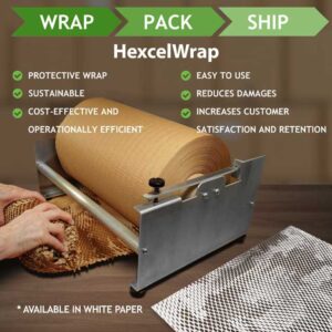 Hexcel Wrap Brown Kraft Paper Roll - 300mm x 425m