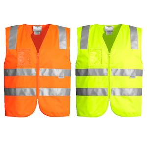 Hi Vis Zip Vest
