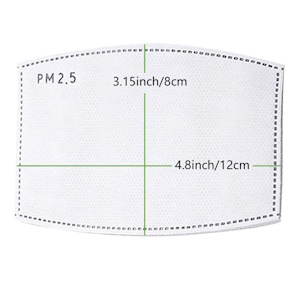 PM2.5 Filter Inserts For Reusable Cotton Cloth Face Mask | Qty: 5 Units