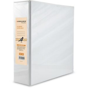 WHITE Bibbulmun A4 Lever Arch Insert Binder - 75mm 2 Ring Spine