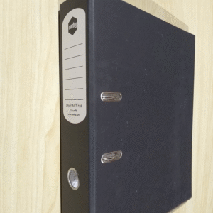 BLACK Marbig A4 Lever Arch Insert Binder - 75mm 2D Ring Spine