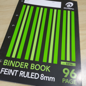 A4 Binder 96 Page Book - 8mm Ruled Pages