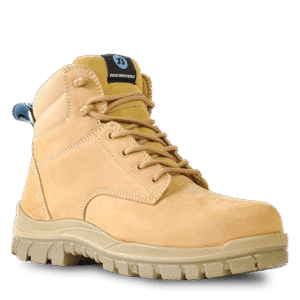 Wheat Nubuck Lace Up Safety Boot