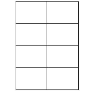 A4 Plain Permanent Adhesive Removable Laser Sheets | Qty: 500 Sheets