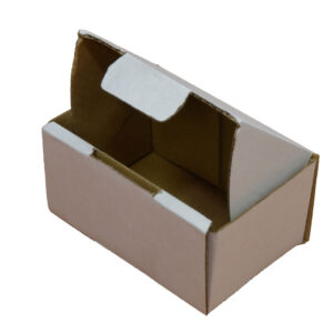 WHITE Single-Wall Die-Cut Cardboard Carton - 100mm x 70mm x 50mm | Qty: 25 Cartons