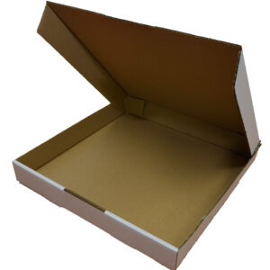 WHITE Single-Wall Die-Cut Cardboard Carton - 320mm x 320mm x 45mm | Qty: 25 Cartons
