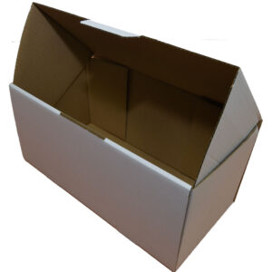 WHITE Single-Wall Die-Cut Cardboard Carton - 400mm x 200mm x 180mm | Qty: 25 Cartons
