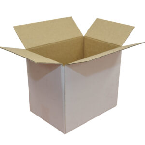 WHITE Single-Wall Cardboard Carton - 305mm x 215mm x 275mm | Qty: 25 Cartons
