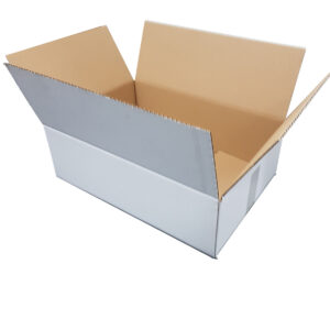 WHITE Single-Wall Cardboard Carton - 455mm x 320mm x 145mm | Qty: 25 Cartons