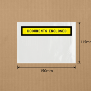 CLEAR Document Enclosed Self Adhesive Packaging Envelopes (Doculopes) - 115mm x 150mm | Qty: 1,000 Units