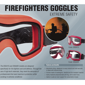 Firefighters Goggles - 1 Goggle/Box