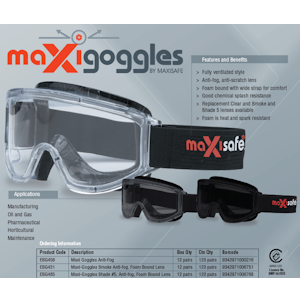 Goggles Anti-Fog - Clear Lens - 12 Glasses/Box
