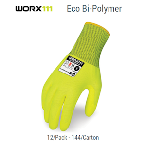 Eco Bi-Polymer Hi-Vis Glove | Qty: 12 Units