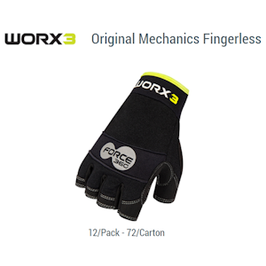 Mechanics Fingerless Glove | Qty: 12 Units