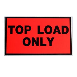 TOP LOAD ONLY Fluoro Perforated Labels (Packaging Stickers) - 130mm x 75mmm | Qty: 500 Labels