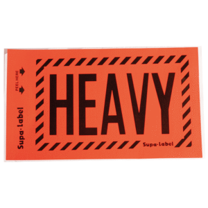 HEAVY Fluoro Perforated Labels (Packaging Stickers) - 130mm x 75mm | Qty: 500 Labels