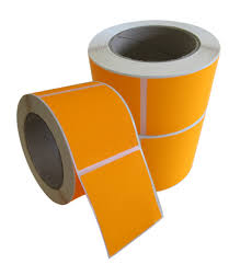 ORANGE Plain Fluro Perforated Pallet Labels - 150mm x 210mm | Qty: 500 Labels