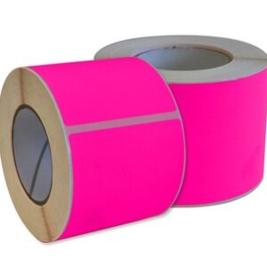 PINK Plain Fluro Perforated Pallet Labels - 150mm x 210mm | Qty: 500 Labels