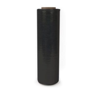 BLACK Blown Hand Held Stretch Film Roll - 500mm - 25um | Qty: 4 Rolls