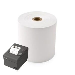 WHITE Premium Thermal Receipt Roll - 80mm X 80m - 11.5mm Core | Qty: 30 Rolls