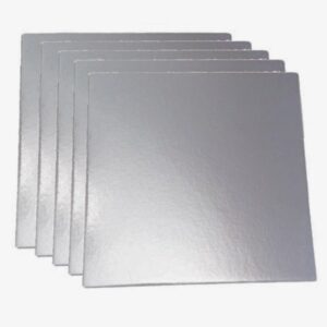 SILVER Square Cake Base - 150mm | Qty: 50 Units
