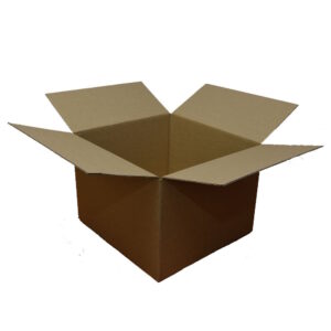 BROWN Single-Wall Cardboard Carton - Half Tea Chest Moving Boxes - 430mm x 400mm x 300mm | Qty: 10 Cartons