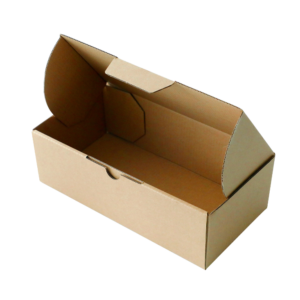 BROWN Single-Wall Die-Cut Cardboard Carton - 240mm x 125mm x 75mm - Brown E Flute Die-Cut Box | Qty: 25 Cartons