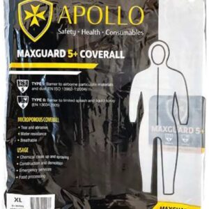 Maxguard 5Plus Coveralls - Microporous Disposable Coverall | Qty: 25 Units