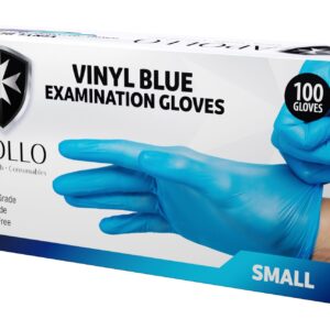 Vinyl BLUE Powder Free Examination Gloves | Qty: 100 Units